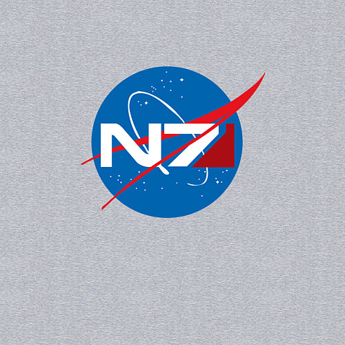 Мужской свитшот NASA N7 / Меланж – фото 3