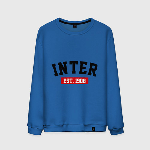 Мужской свитшот FC Inter Est. 1908 / Синий – фото 1