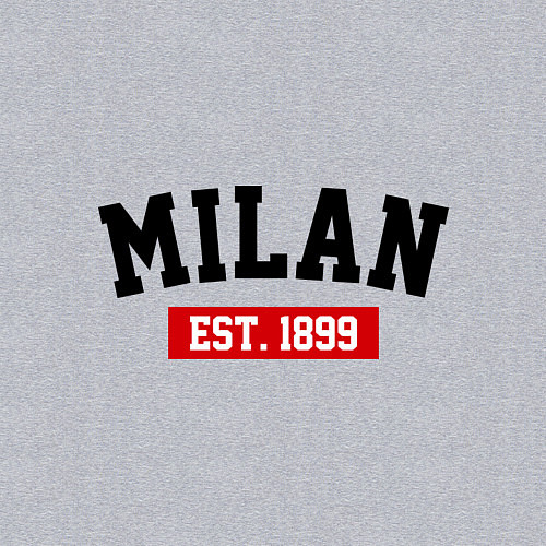 Мужской свитшот FC Milan Est. 1899 / Меланж – фото 3