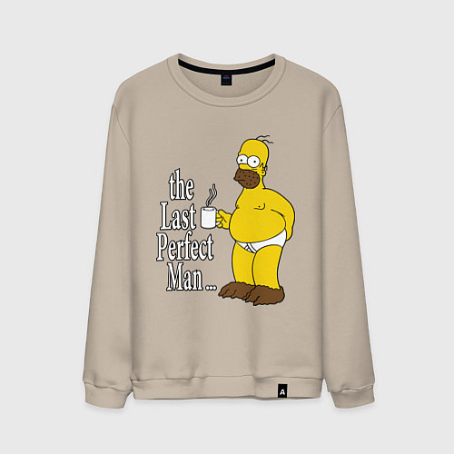 Мужской свитшот The Last Perfect Man / Миндальный – фото 1