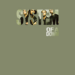 Свитшот хлопковый мужской System of a Down, цвет: авокадо — фото 2