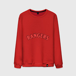 Свитшот хлопковый мужской Texas Rangers logotype, цвет: красный