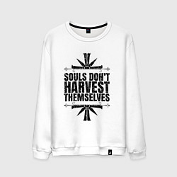 Свитшот хлопковый мужской Harvest Themselves, цвет: белый