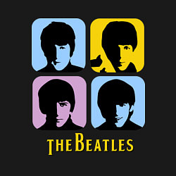 Свитшот хлопковый мужской The Beatles: pop-art, цвет: черный — фото 2