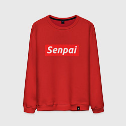 Свитшот хлопковый мужской Senpai Supreme, цвет: красный