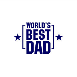 Свитшот хлопковый мужской Worlds best dad, цвет: белый — фото 2