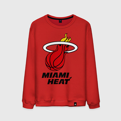 Мужской свитшот Miami Heat-logo / Красный – фото 1