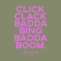 Свитшот хлопковый мужской Click Clack Black Pink, цвет: авокадо — фото 2