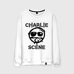 Свитшот хлопковый мужской HU: Charlie Scene, цвет: белый