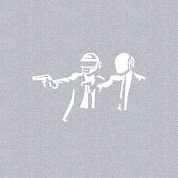 Свитшот хлопковый мужской Daft Punk, цвет: меланж — фото 2