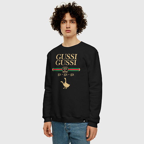 Мужской свитшот GUSSI GUSSI Fashion / Черный – фото 3