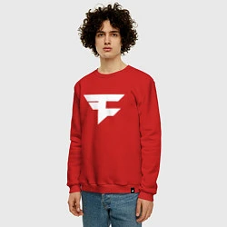 Свитшот хлопковый мужской FAZE Symbol, цвет: красный — фото 2