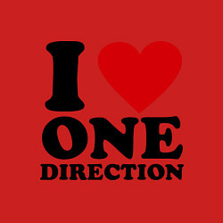 Свитшот хлопковый мужской I love one direction, цвет: красный — фото 2