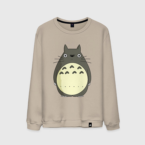 Мужской свитшот Милый Тоторо / Миндальный – фото 1