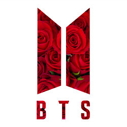 Свитшот хлопковый мужской BTS Roses, цвет: белый — фото 2