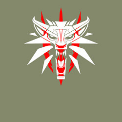 Свитшот хлопковый мужской Амулет ведьмака, цвет: авокадо — фото 2