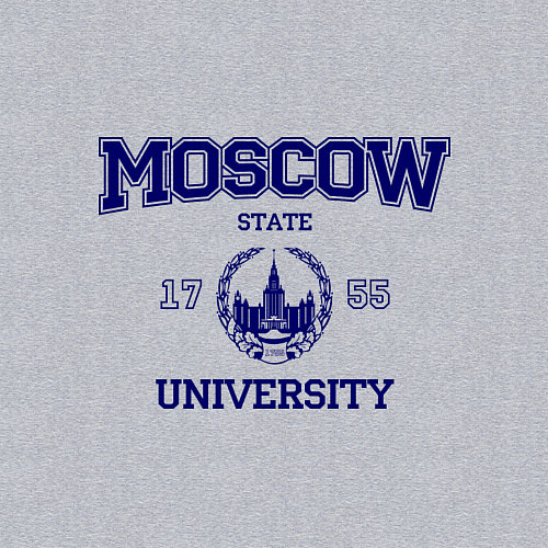 Мужской свитшот MGU Moscow University / Меланж – фото 3