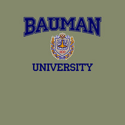 Свитшот хлопковый мужской BAUMAN University, цвет: авокадо — фото 2