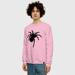 Свитшот хлопковый мужской Черный паук, цвет: светло-розовый — фото 2