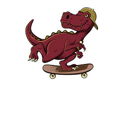 Свитшот хлопковый мужской Динозавр, цвет: белый — фото 2