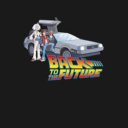 Свитшот хлопковый мужской Back to the future, цвет: черный — фото 2