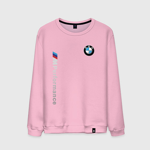 Мужской свитшот BMW M PERFORMANCE БМВ / Светло-розовый – фото 1
