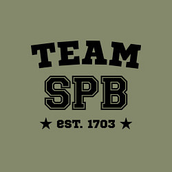 Свитшот хлопковый мужской Team SPB est. 1703, цвет: авокадо — фото 2