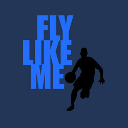 Свитшот хлопковый мужской Fly like me, цвет: тёмно-синий — фото 2