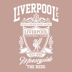 Свитшот хлопковый мужской Liverpool: Est 1892, цвет: пыльно-розовый — фото 2