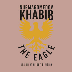 Свитшот хлопковый мужской Khabib: The Eagle, цвет: пыльно-розовый — фото 2