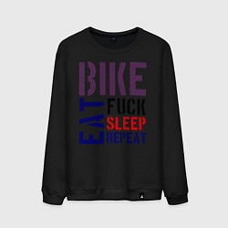 Мужской свитшот Bike eat sleep repeat