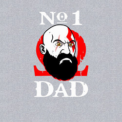 Свитшот хлопковый мужской Dad Kratos, цвет: меланж — фото 2