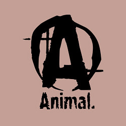 Свитшот хлопковый мужской Animal Logo, цвет: пыльно-розовый — фото 2
