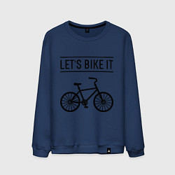 Свитшот хлопковый мужской Lets bike it, цвет: тёмно-синий