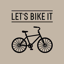 Свитшот хлопковый мужской Lets bike it, цвет: миндальный — фото 2