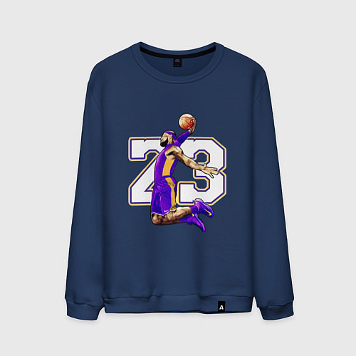 Мужской свитшот Леброн Джеймс / Тёмно-синий – фото 1