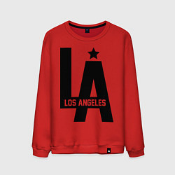 Свитшот хлопковый мужской Los Angeles Star, цвет: красный