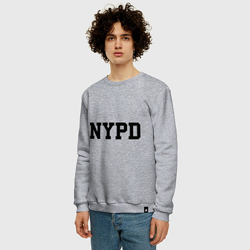 Мужской свитшот NYPD / Меланж – фото 3