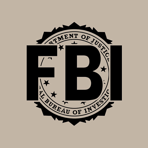Мужской свитшот FBI Agency / Миндальный – фото 3