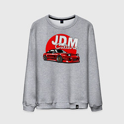 Свитшот хлопковый мужской JDM Culture, цвет: меланж