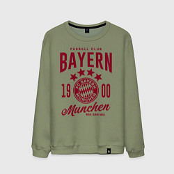Свитшот хлопковый мужской Bayern Munchen 1900, цвет: авокадо