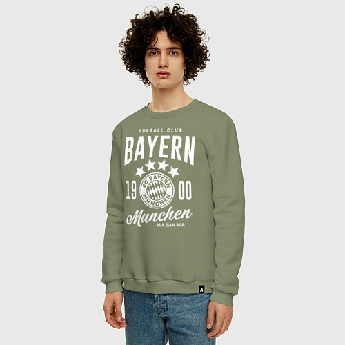 Мужской свитшот Bayern Munchen 1900 / Авокадо – фото 3