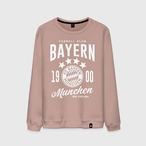 Мужской свитшот Bayern Munchen 1900 / Пыльно-розовый – фото 1