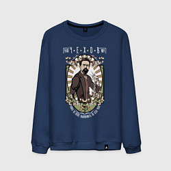 Свитшот хлопковый мужской Антон Павлович Чехов, цвет: тёмно-синий