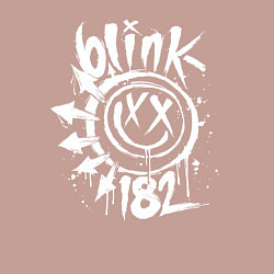 Свитшот хлопковый мужской Blink-182: Smile, цвет: пыльно-розовый — фото 2