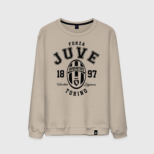 Мужской свитшот Forza Juve 1897: Torino / Миндальный – фото 1