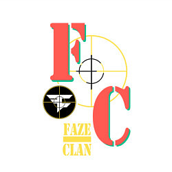 Свитшот хлопковый мужской FaZe Clan Crosshair, цвет: белый — фото 2