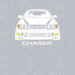 Свитшот хлопковый мужской Toyota Chaser JZX100, цвет: меланж — фото 2