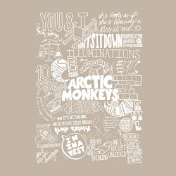 Свитшот хлопковый мужской Arctic Monkeys: I'm in a Vest, цвет: миндальный — фото 2