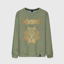 Свитшот хлопковый мужской Behemoth: Demonica, цвет: авокадо